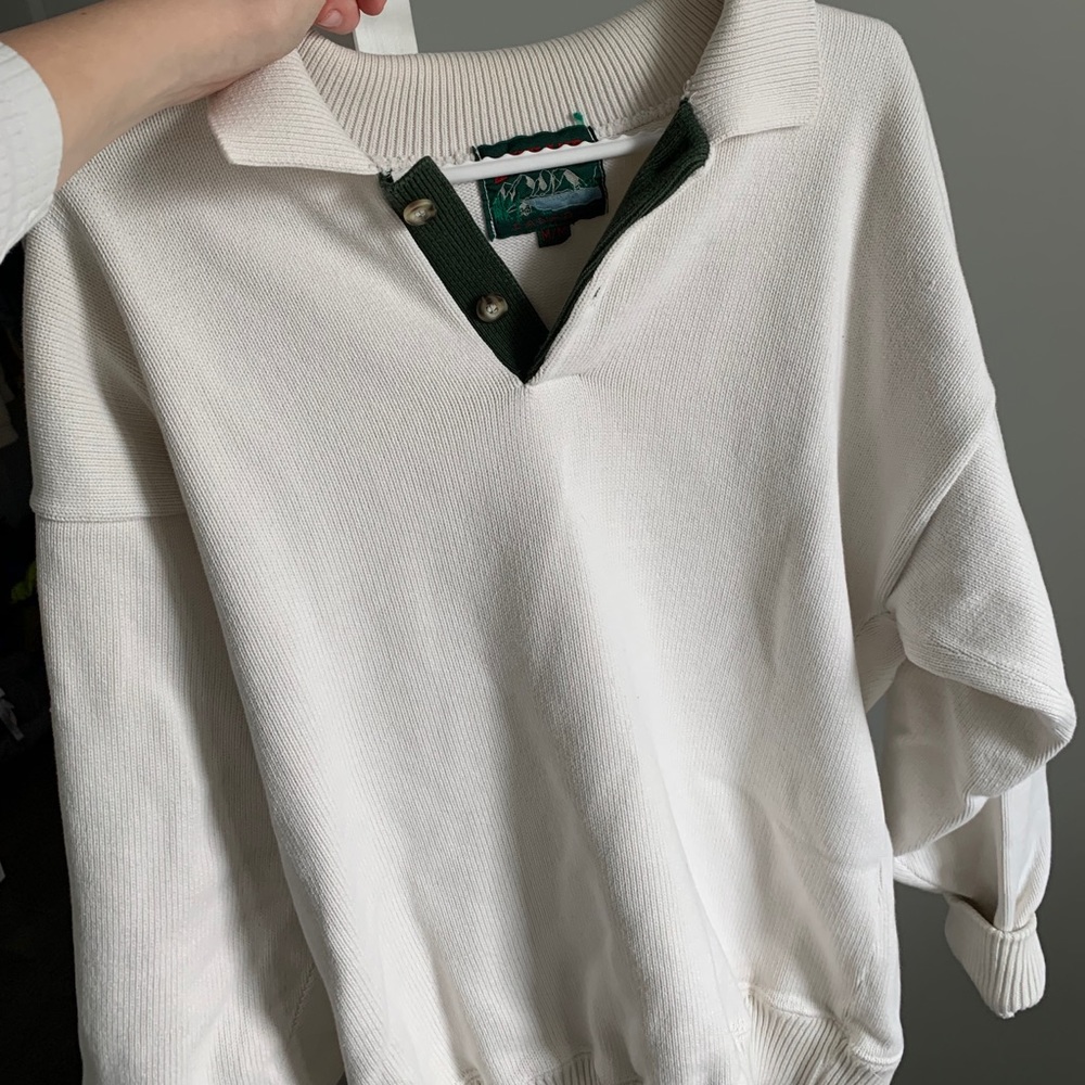 Vintage LakeLand quarter button sweater